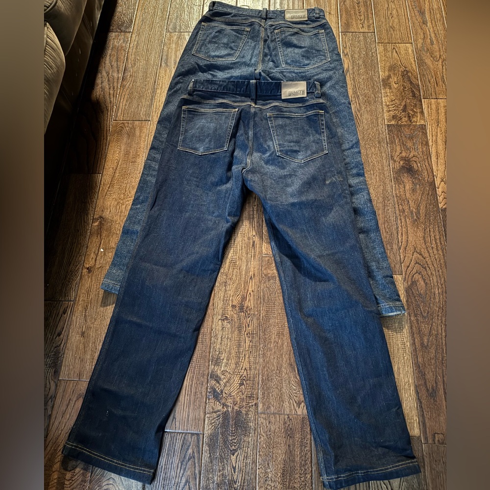 Duluth Trading Co Men's Straight Jeans - Dark Blue - Relaxed Fit